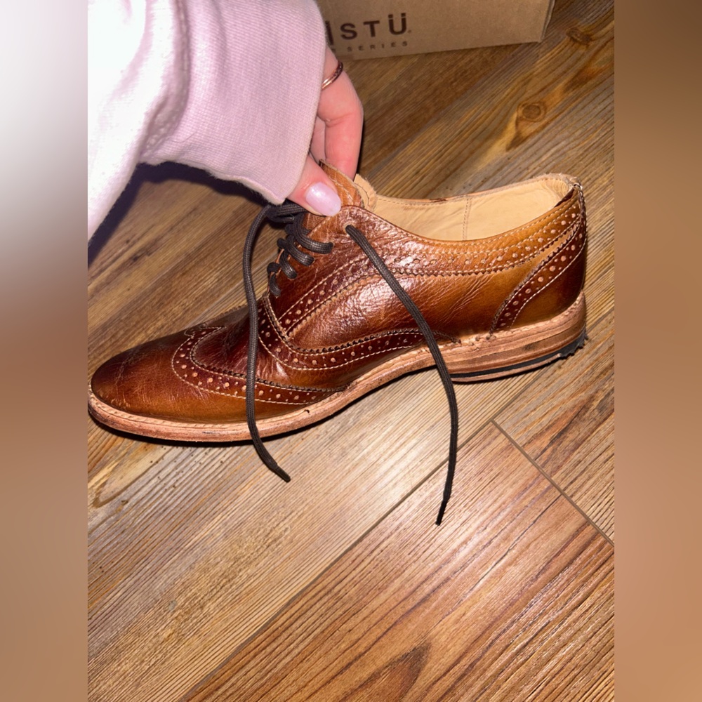 BedStu Lita Oxford Shoe Tan Rustic